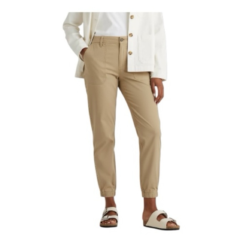 Quince Organic Stretch Cotton Twill Utility‎ Cargo Joggers